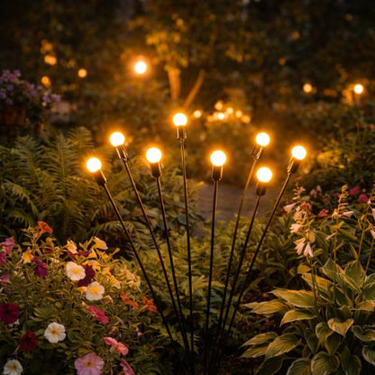 Enchanting Solar Garden Lights | Weatherproof Firefly Lamps for Outdoor Ambiance