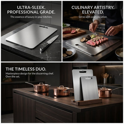 Stainless Steel Cutting Board with Antibacterial Surface | Durable & Hygienic for All Culinary Needs