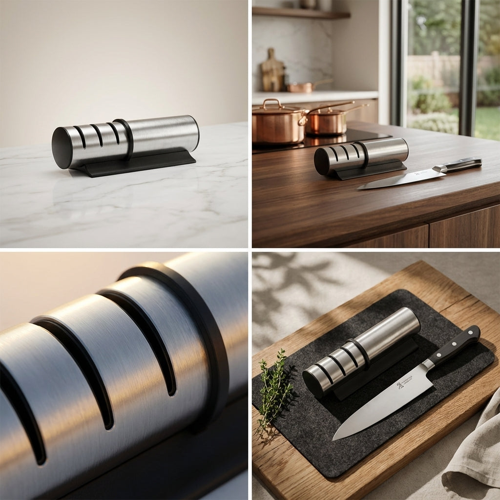 Éclat | Knife Sharpener with Precision Grinding & Elegant Design | Effortless Sharpness for Every Kitchen