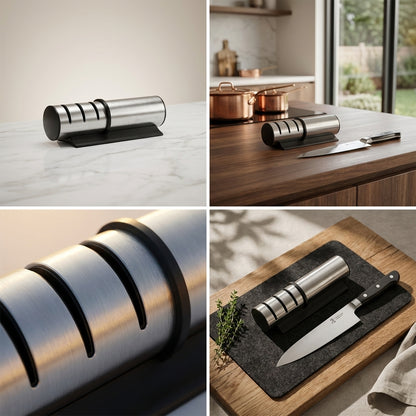 Éclat | Knife Sharpener with Precision Grinding & Elegant Design | Effortless Sharpness for Every Kitchen