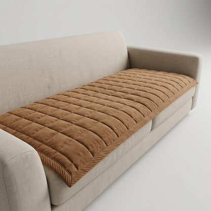 Metro Line | Quilted Sofa Cover with Non-Slip Design | Stylish Protection for Pets and Everyday Use