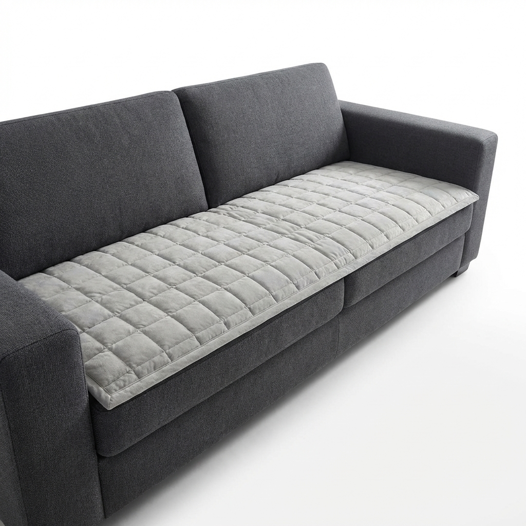 Metro Line | Quilted Sofa Cover with Non-Slip Design | Stylish Protection for Pets and Everyday Use
