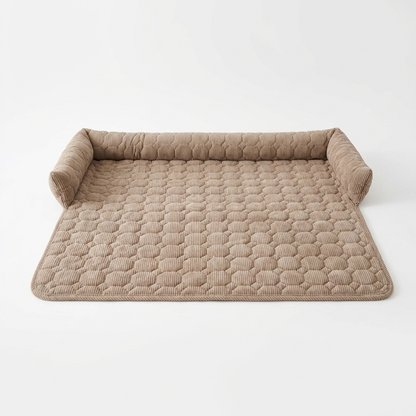 Cozy Haven | Dog Bed with Non-Slip Base & Bolstered Sides | Soft Microfiber